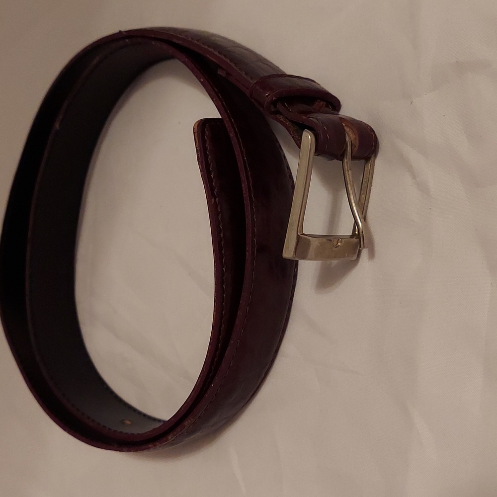 VTG Blurgundy 1" Leather Belt